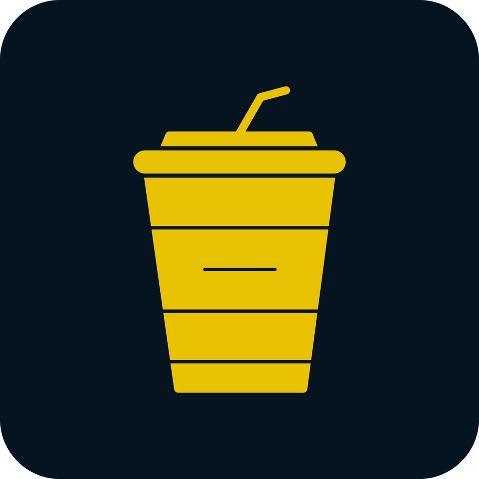 Milkshake Vector Icon Design