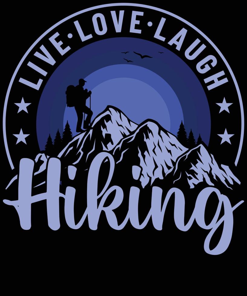 Hiking and adventures t shirt design vector