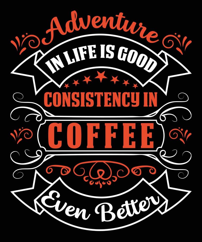 Coffee t shirt design for coffe lovers vector