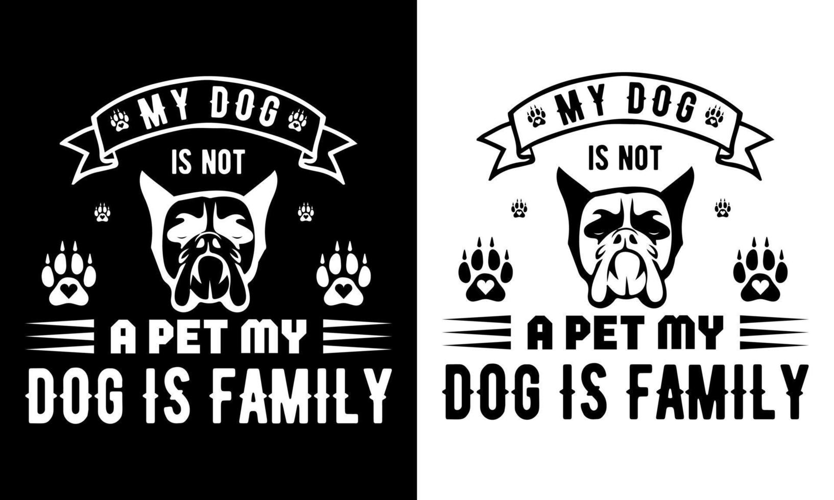 mi perro es no un mascota mi perro es familia t camisa diseño t camisa diseño vector