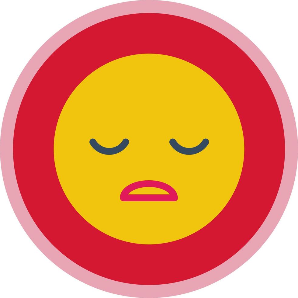 Frown Open Vector Icon Design