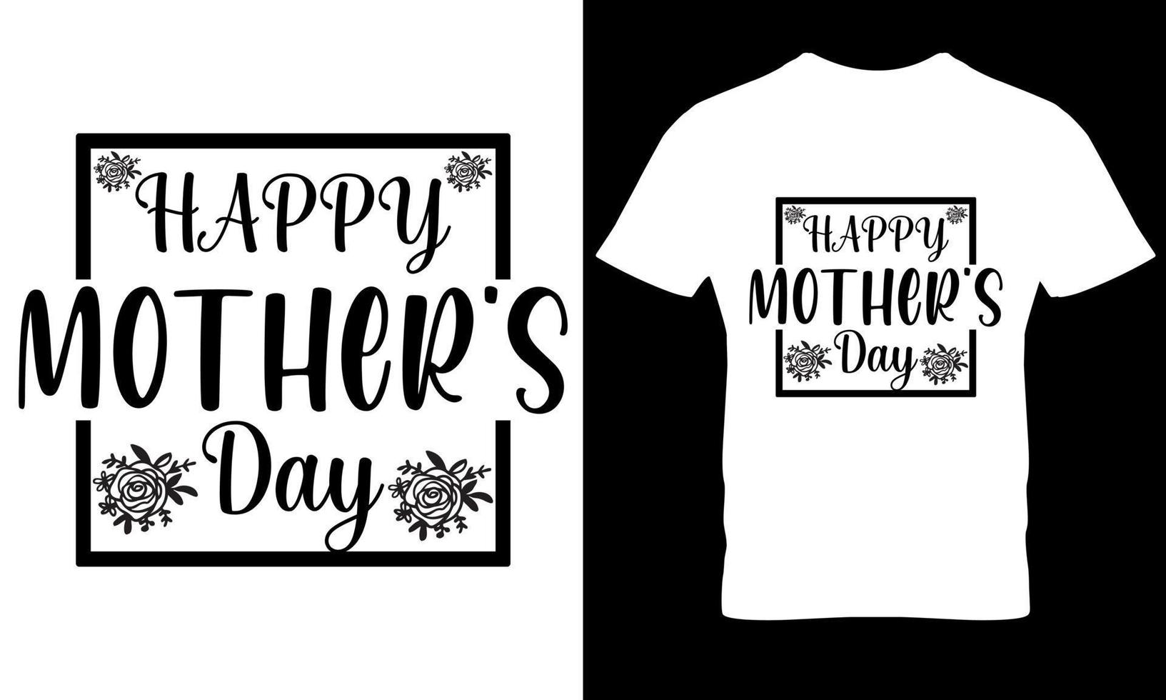 diseño de camiseta feliz día de la madre vector