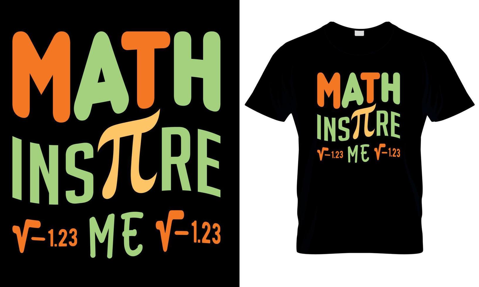 matemáticas instre yo . Pi día t camisa , Ciencias , matemáticas. vector