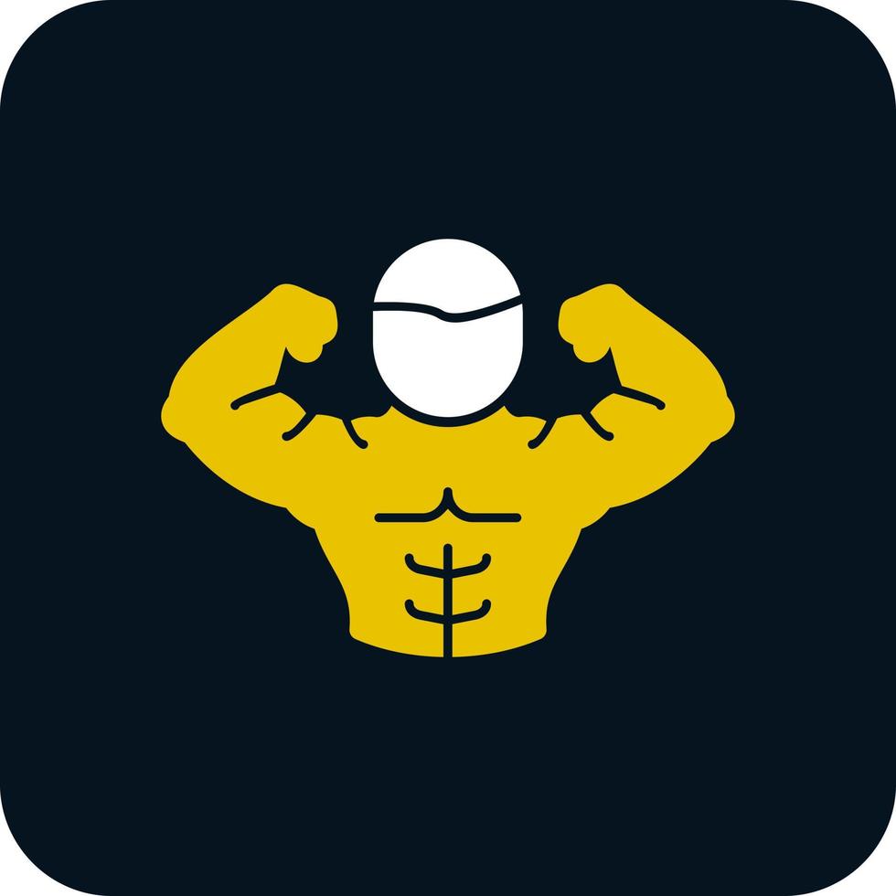 Full Body Muscle Vector Icon Design