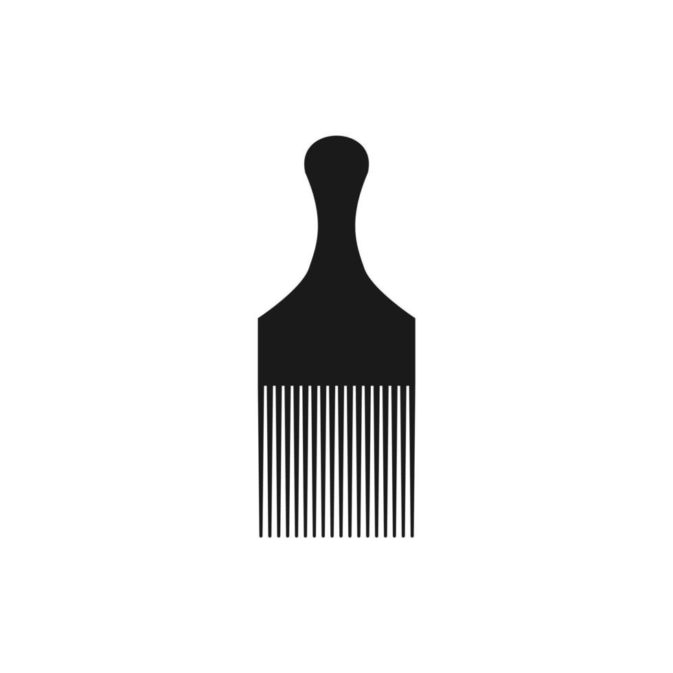 hair comb flat design vector illustration