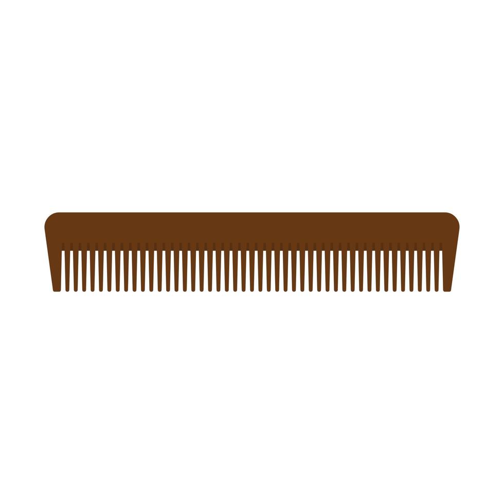 hair com for hairdresser. Hair care, combing, styling flat design vector illustration isolated on white background