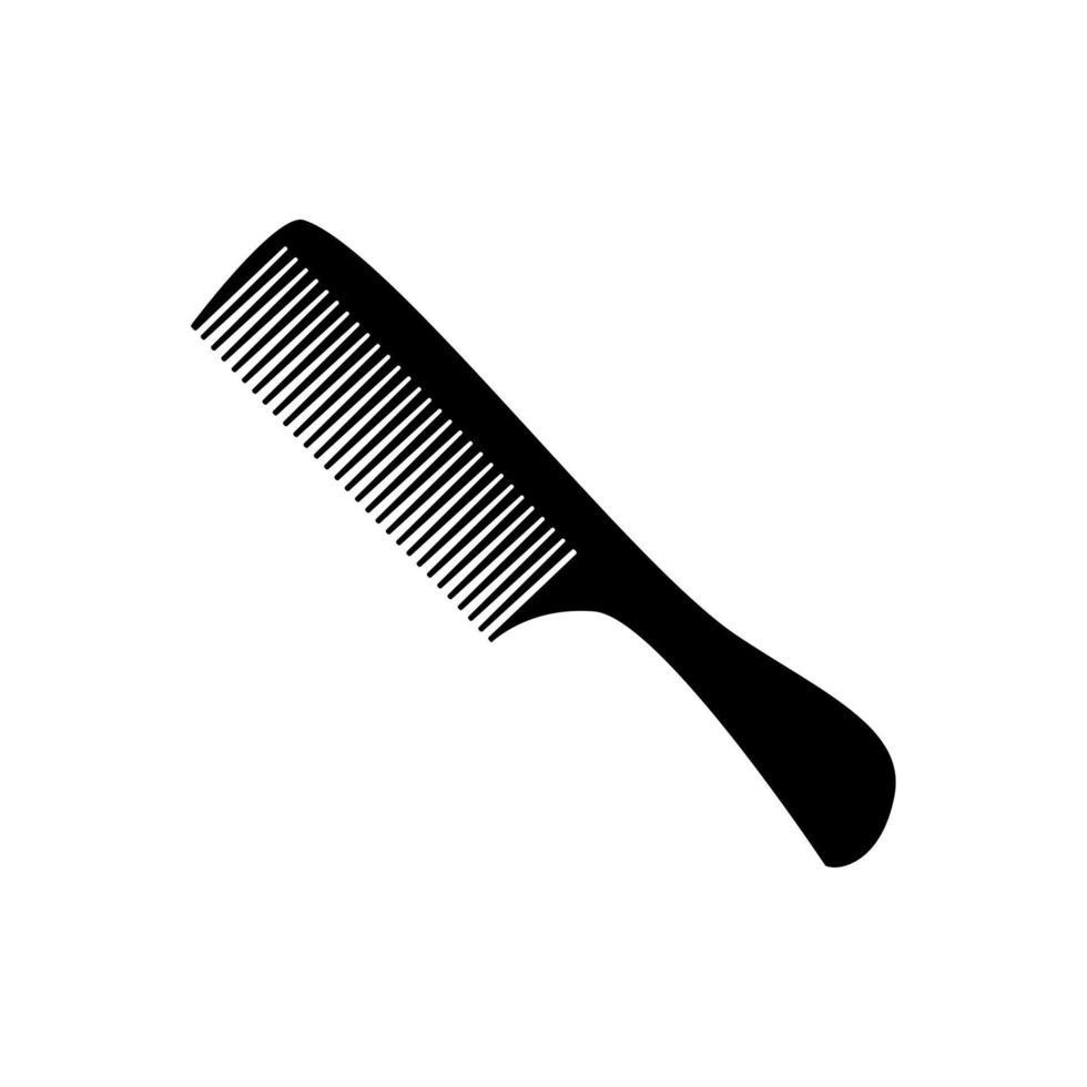 hair comb flat design vector illustration