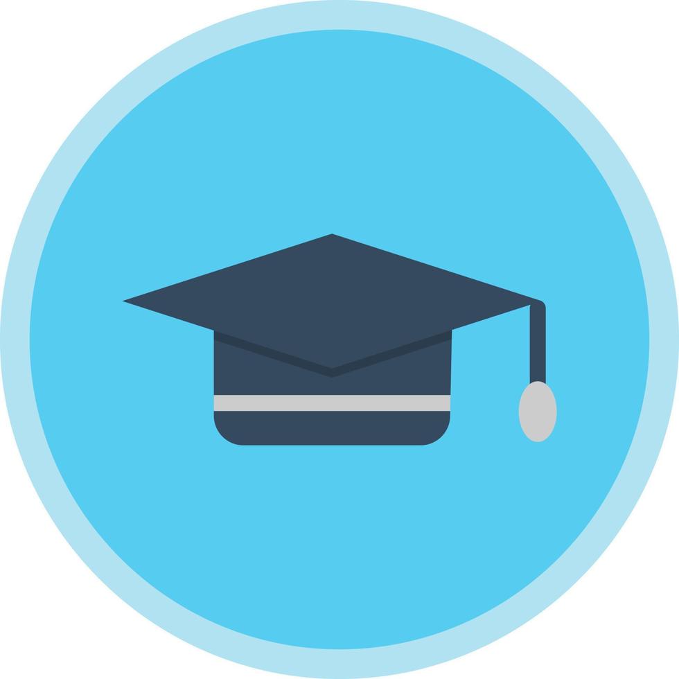 Graduation Cap Vector Icon Design