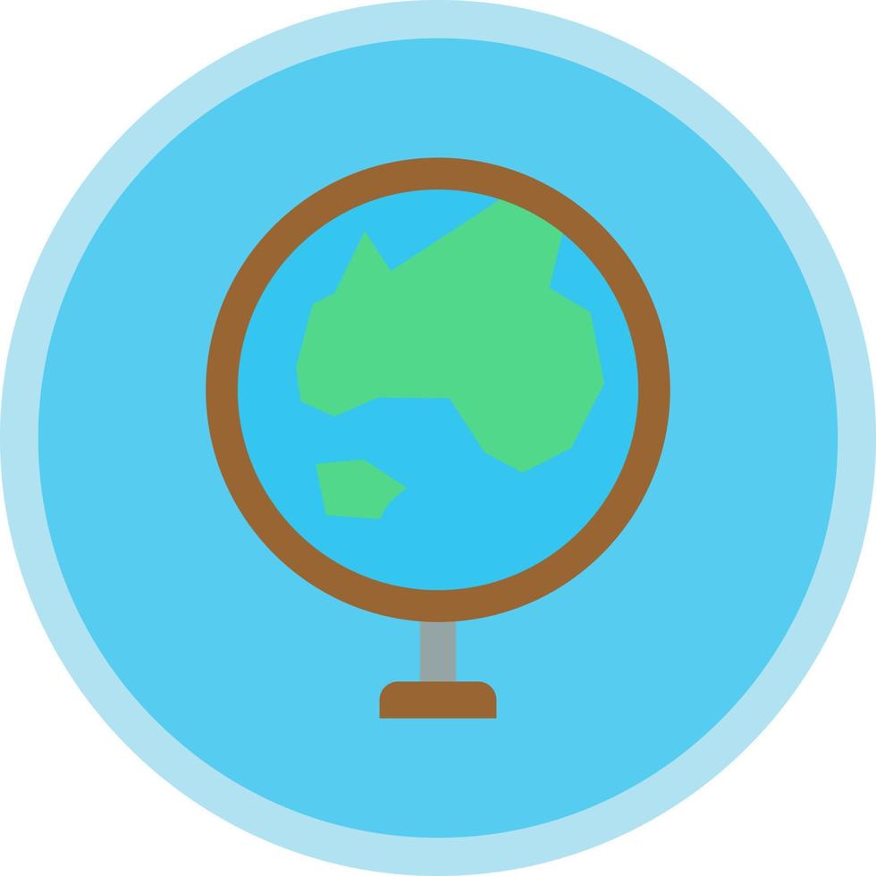 Globe Asia Vector Icon Design