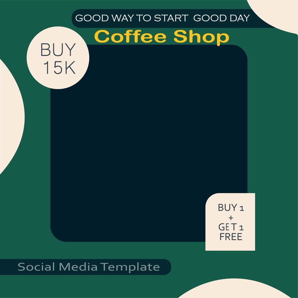 Template social media vector