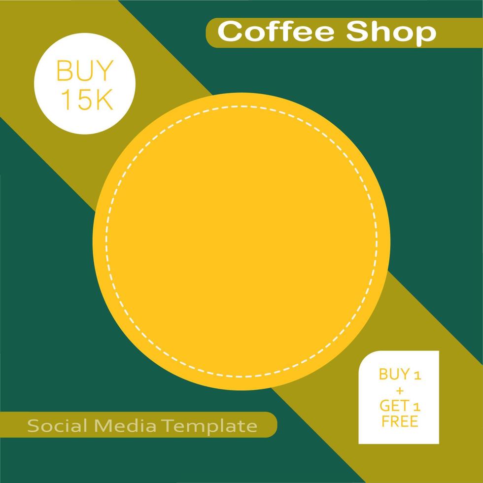 Template social media vector