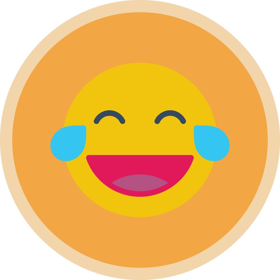 Grin Tongue Squint Vector Icon Design