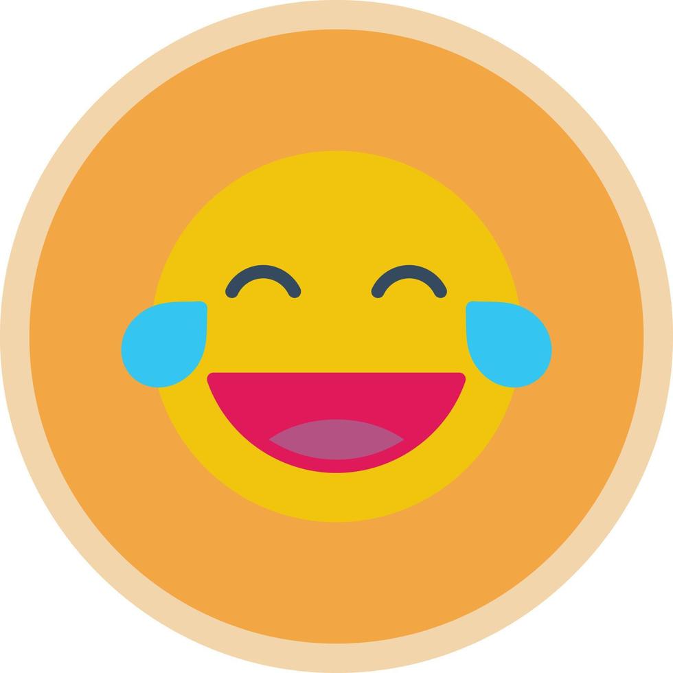 Grin Tongue Squint Vector Icon Design