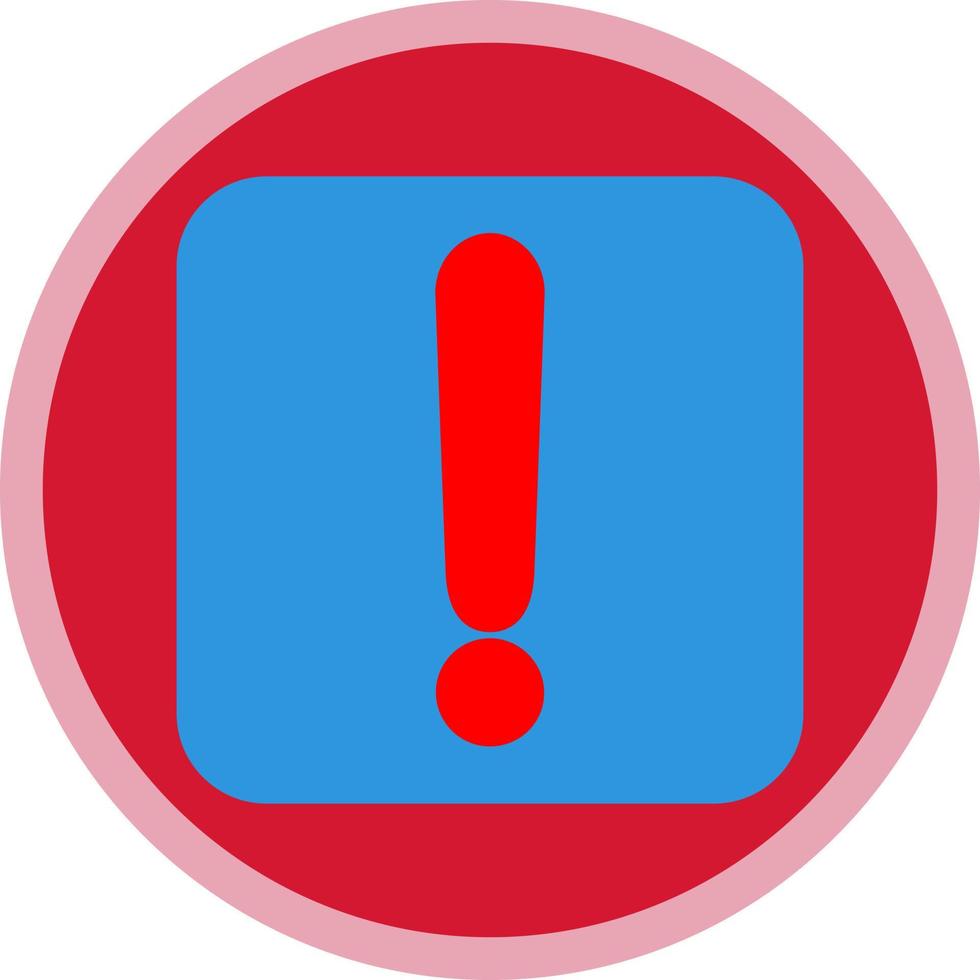 Exclamation Vector Icon Design