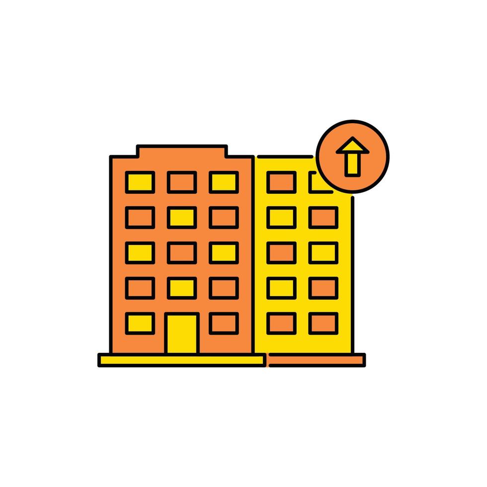 flat, apartment shift vector icon