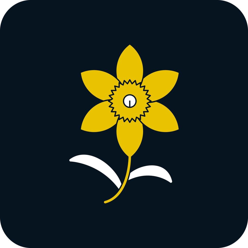 Daffodil Vector Icon Design