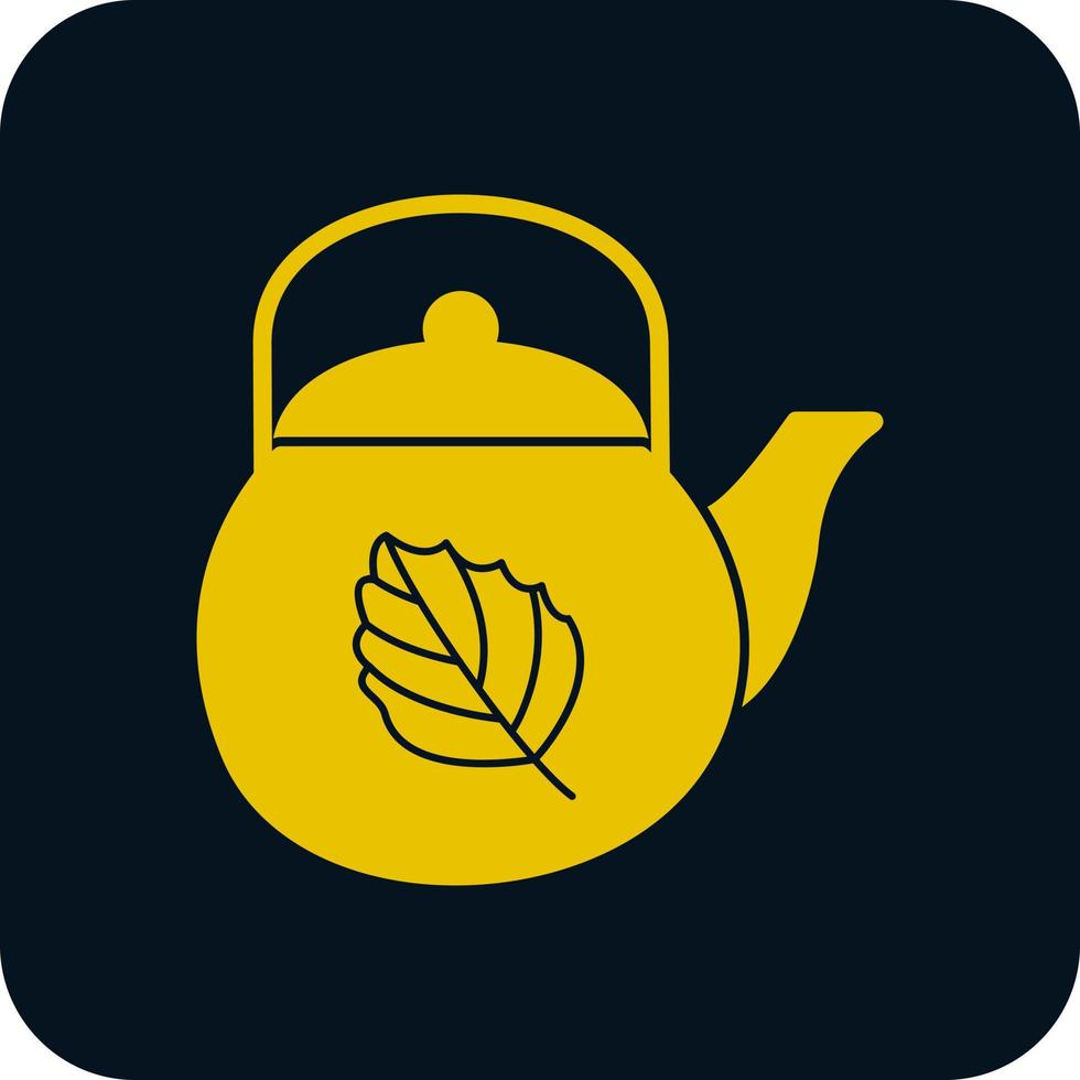 Tea Pot Vector Icon Design