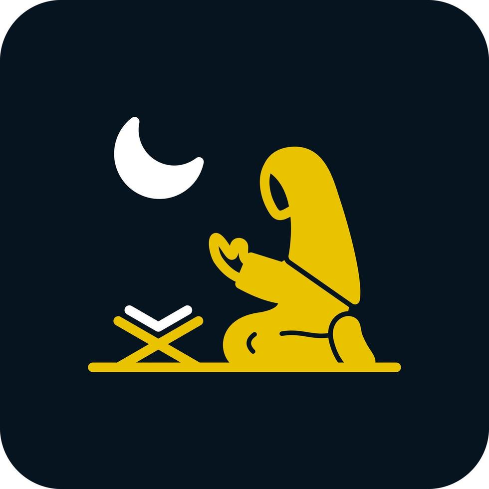 Women Praying Vector Icon Design