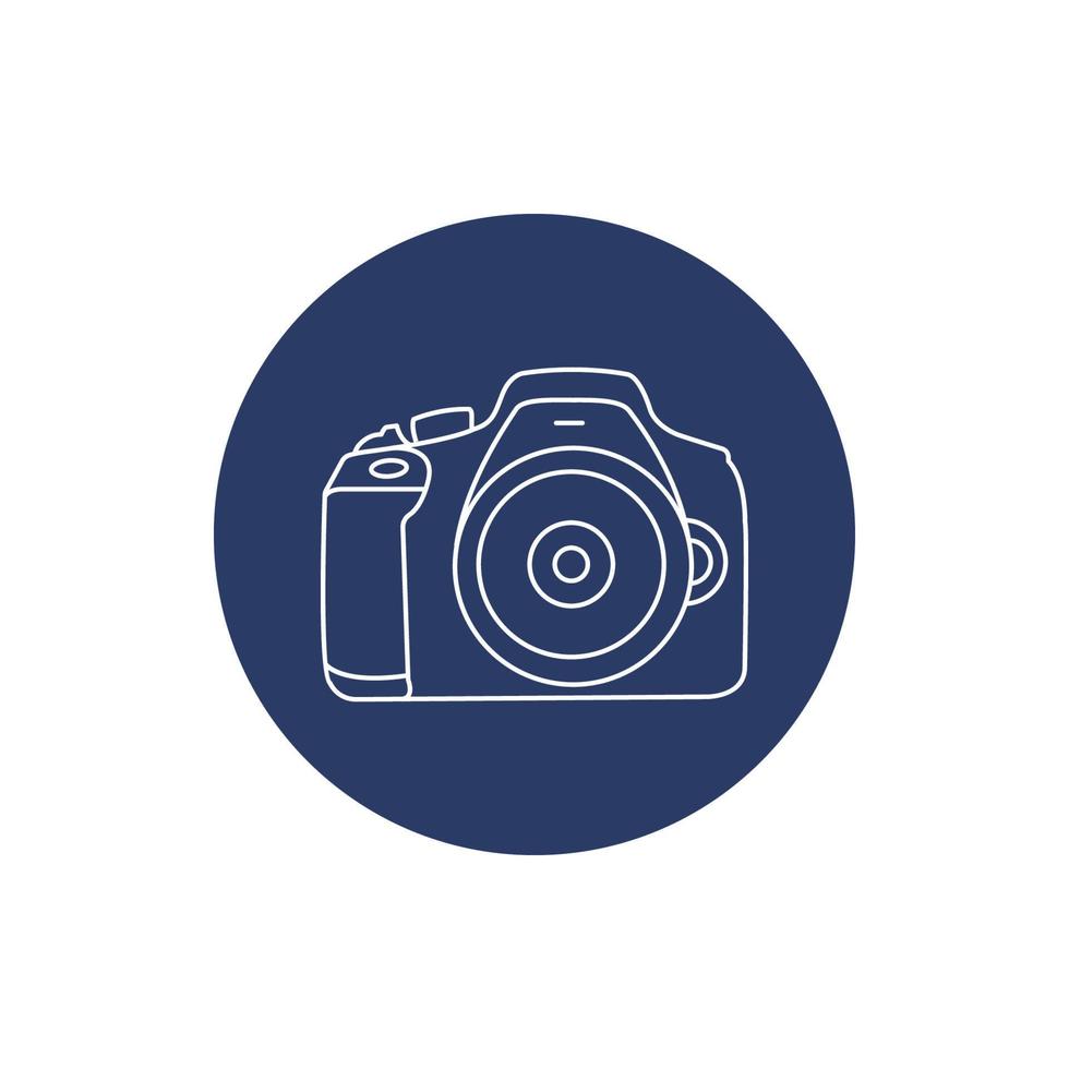 Creative modern camera vector icon