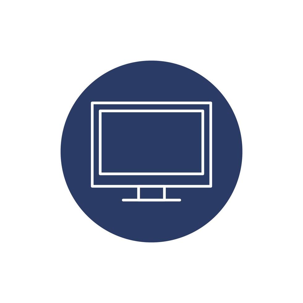 monitor, computer, computer monitor icon vector