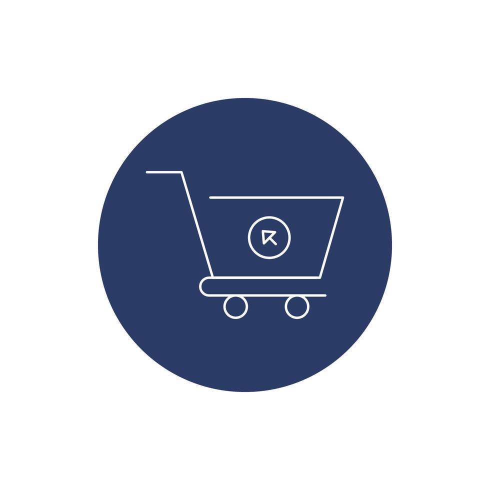 cart, web cart, online cart icon vector