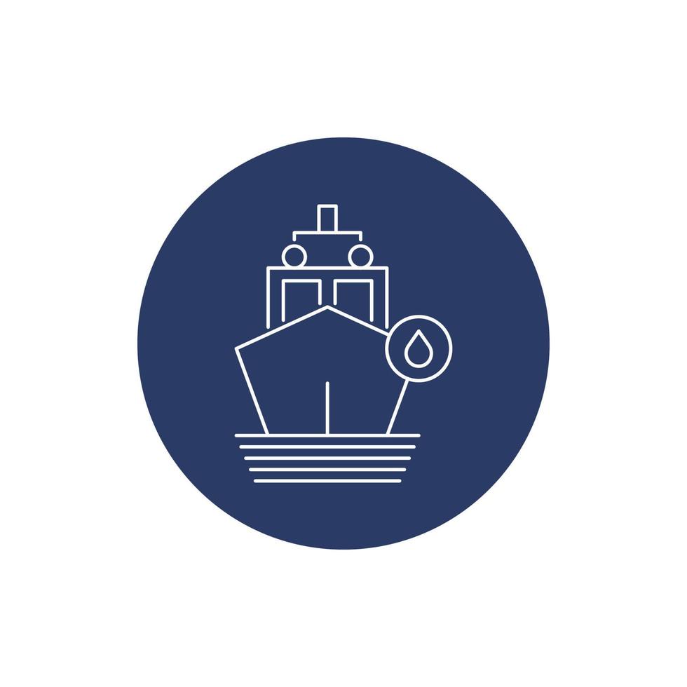 oil, petrol, ship, oil transport ship icon vector