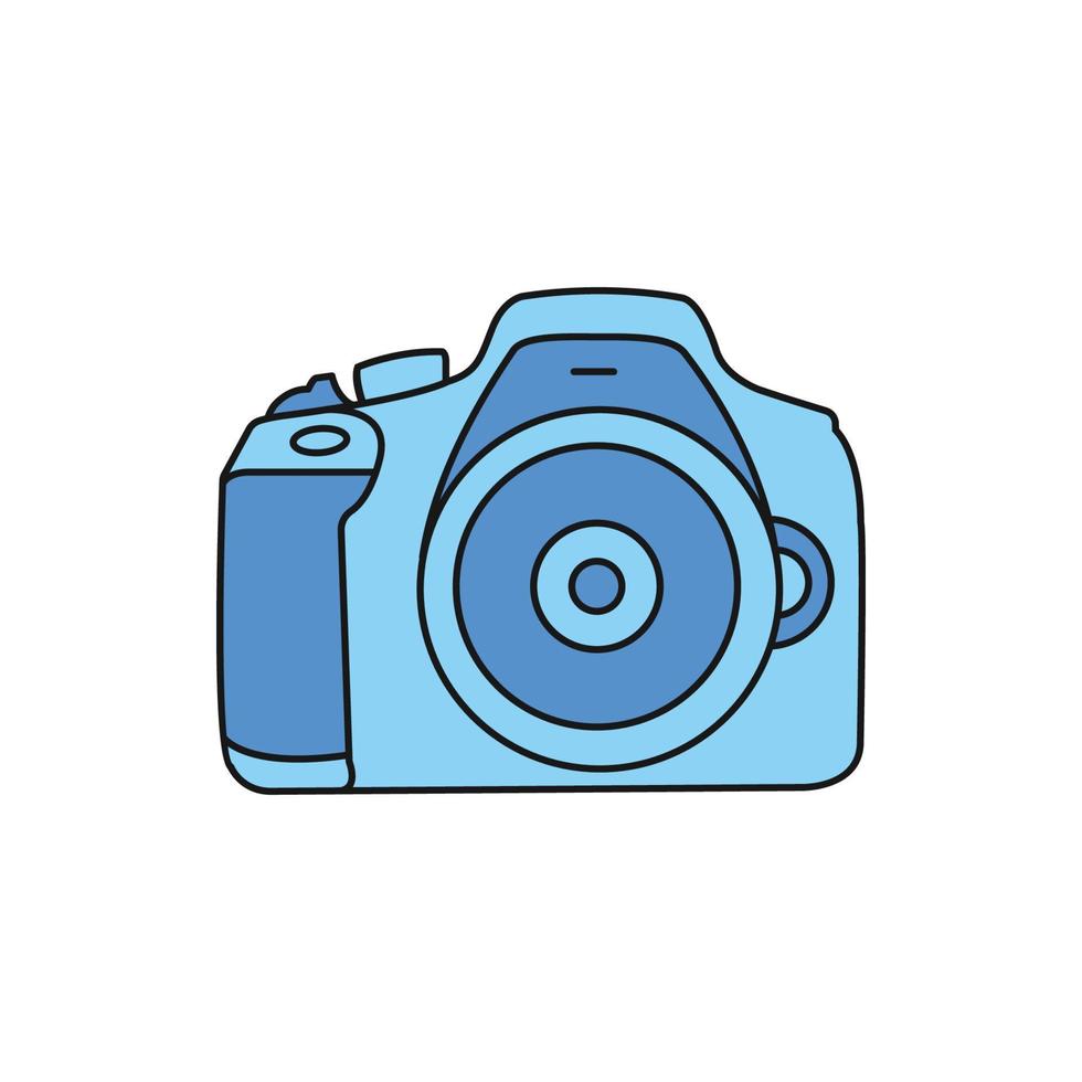 Creative modern camera vector icon