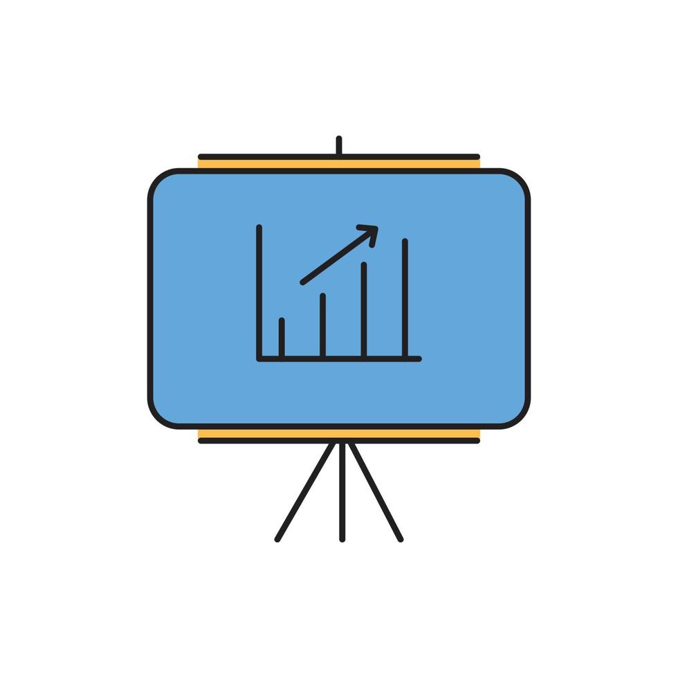 board, presentation board, office presentation board icon vector
