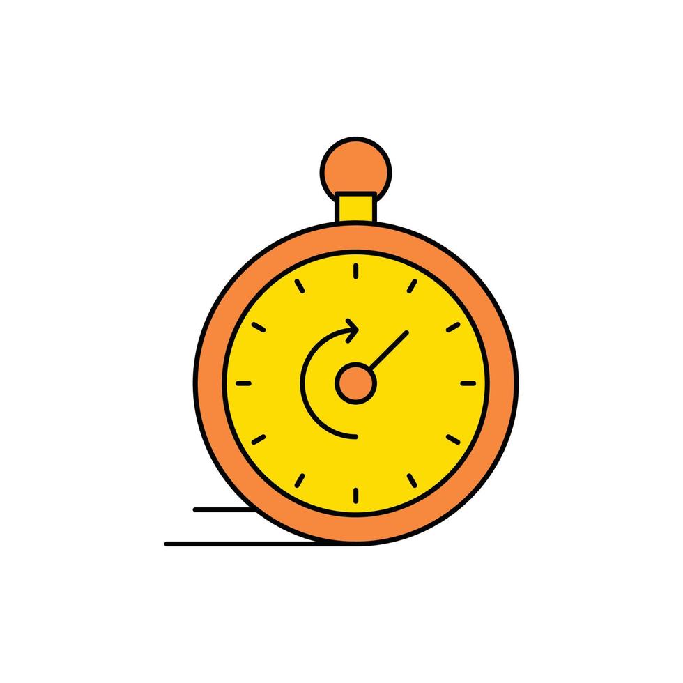 Creative stop watch icon vector