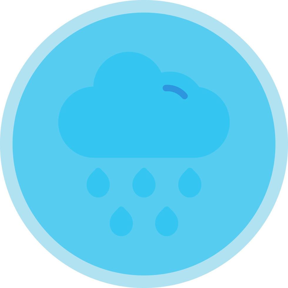 Cloud Rain Vector Icon Design