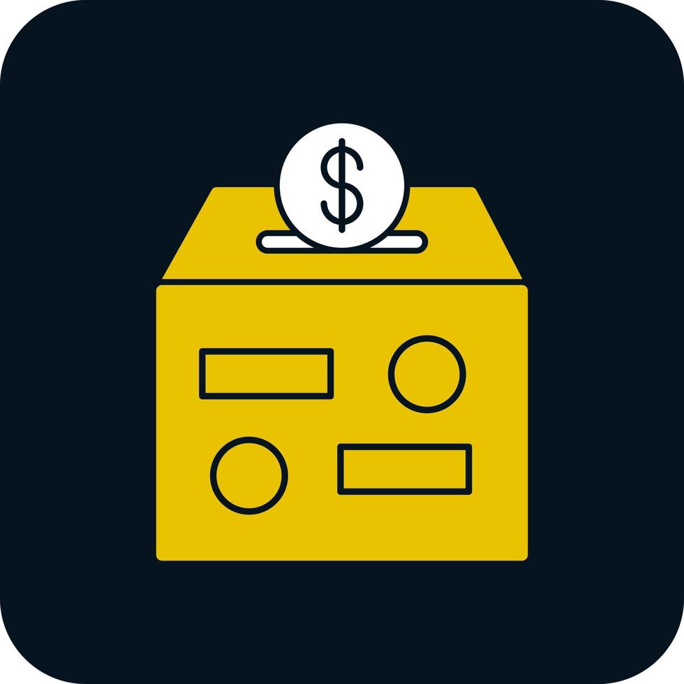 Donation Box Vector Icon Design