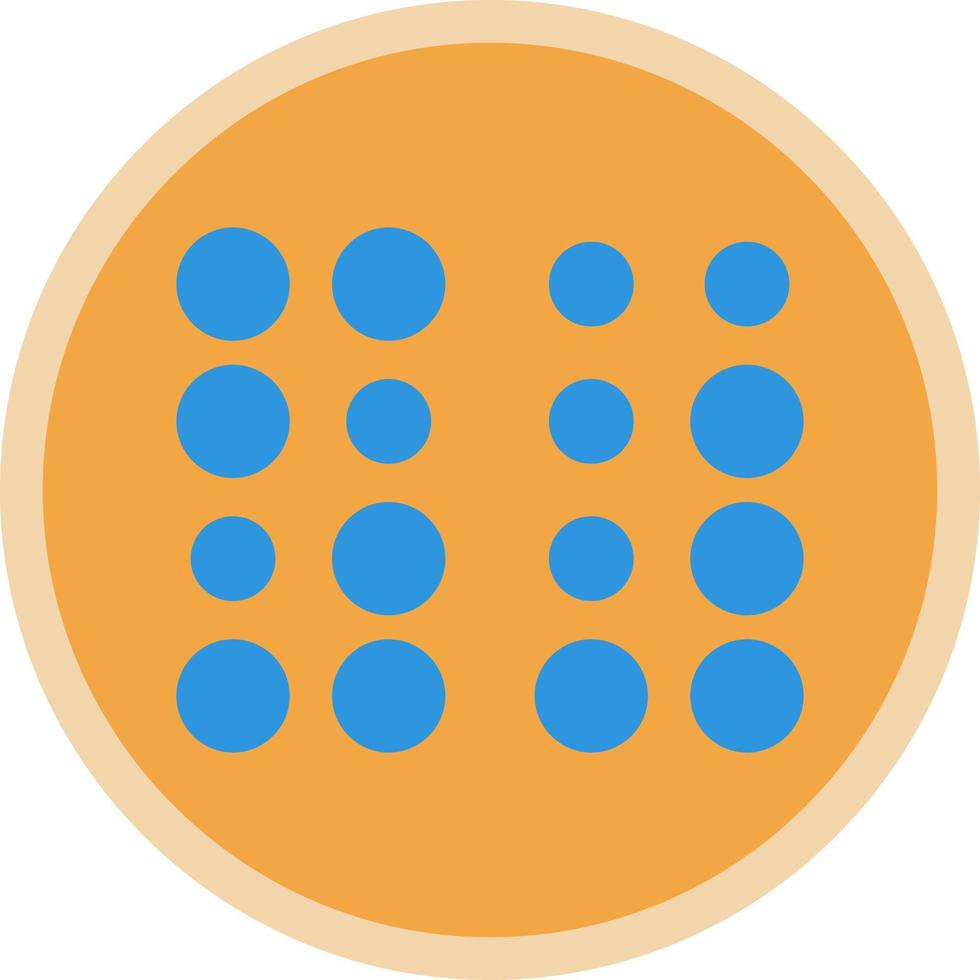 Braille Vector Icon Design