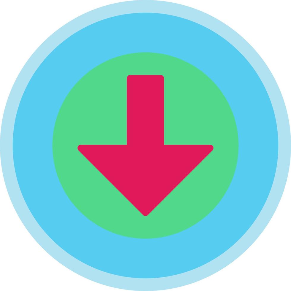 Arrow Alt Circle Down Vector Icon Design