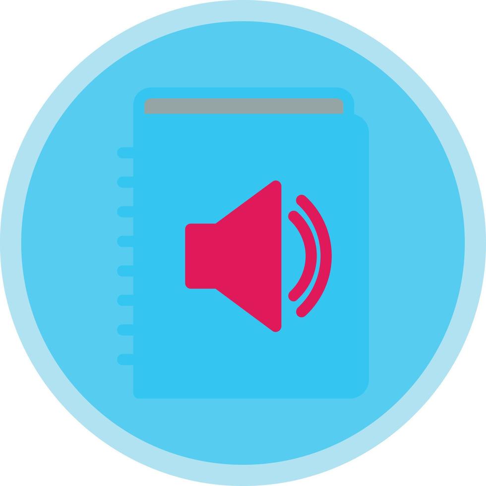 Audio Description Vector Icon Design