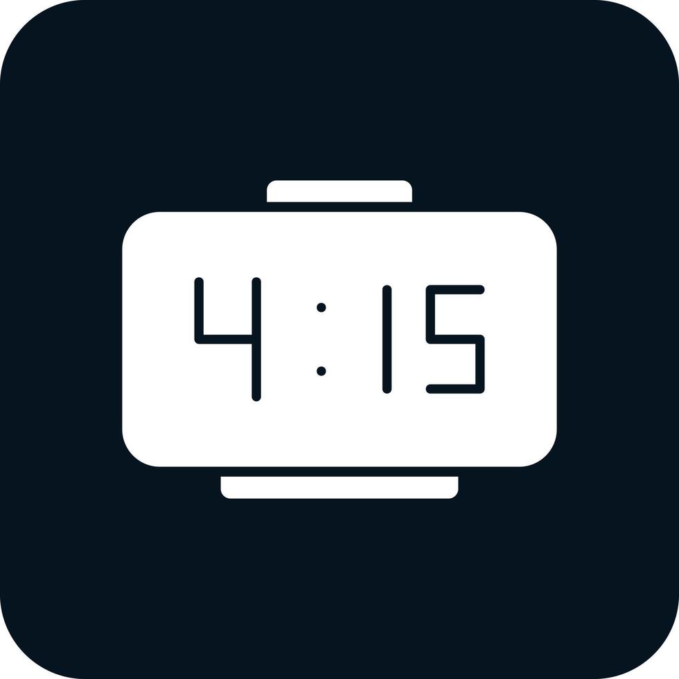 Digital Clock Vector Icon Design