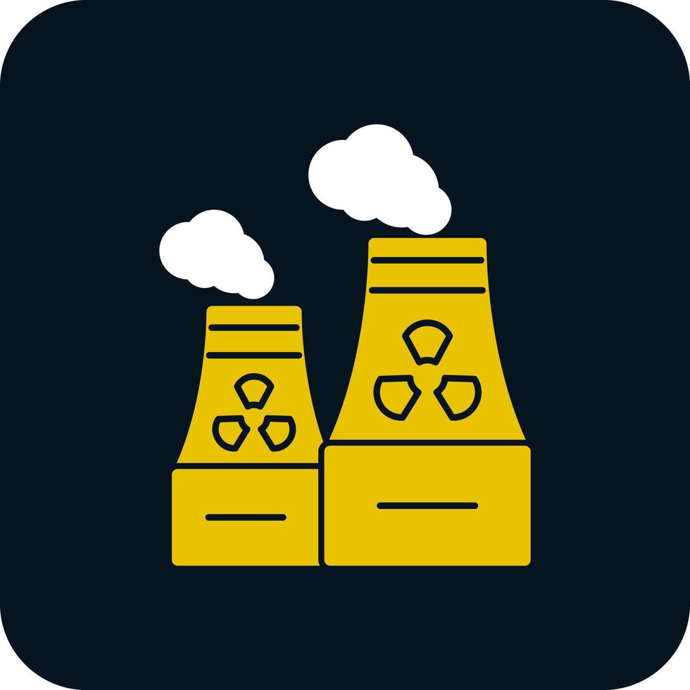 Nuclear Pollution Vector Icon Design