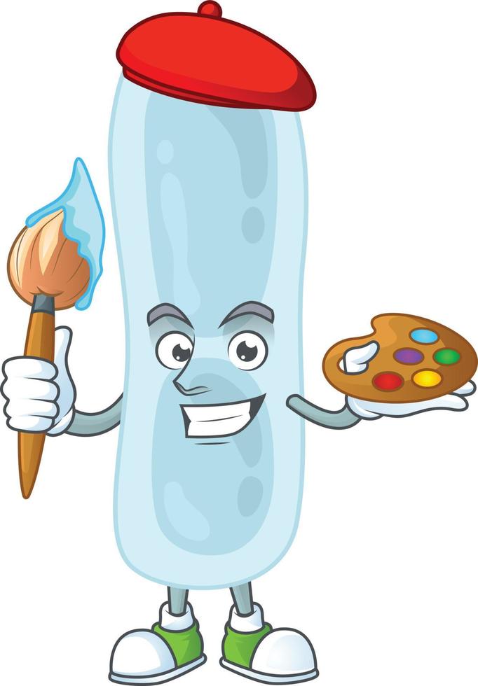Cartoon character of klebsiella pneumoniae vector
