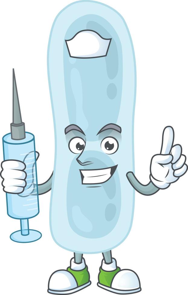 Cartoon character of klebsiella pneumoniae vector