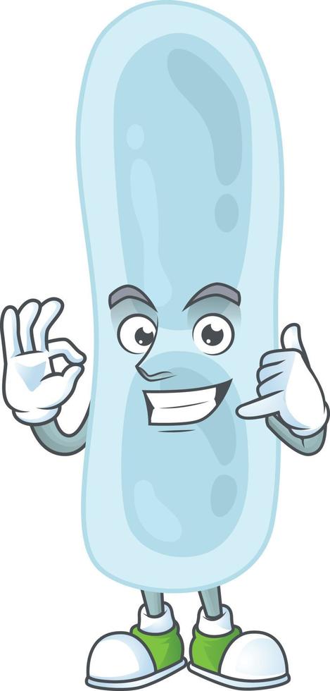 Cartoon character of klebsiella pneumoniae vector