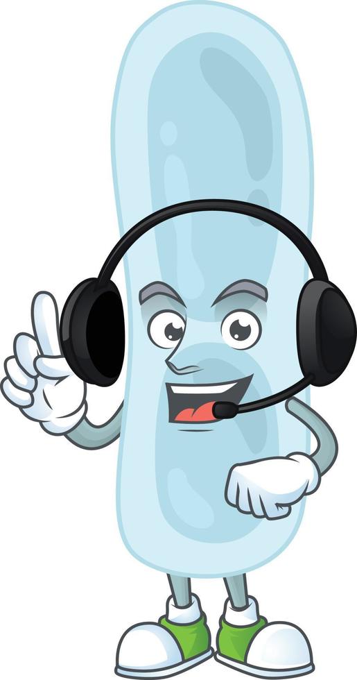 Cartoon character of klebsiella pneumoniae vector