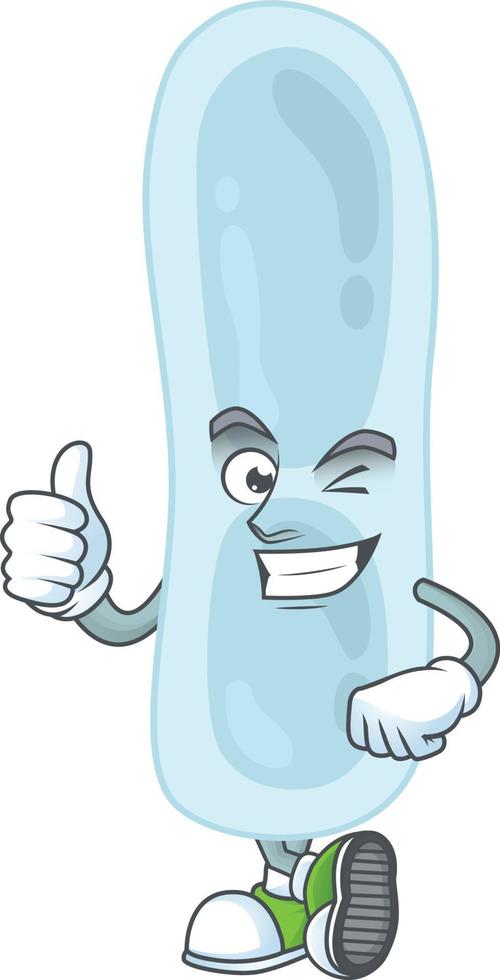 Cartoon character of klebsiella pneumoniae vector