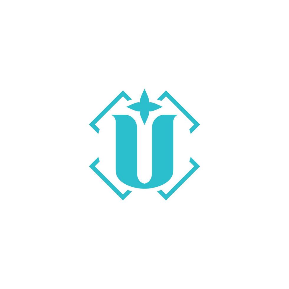 creative u logo u icon catchy simple u logo vector