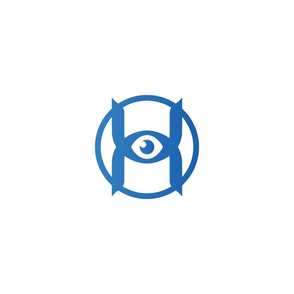 eye of horus logo ancient egypt h logo and the seeing eye wise eye vector