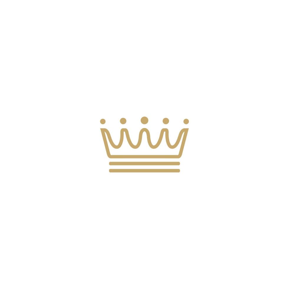 Rey corona logo textil industria ropa logo icono vector