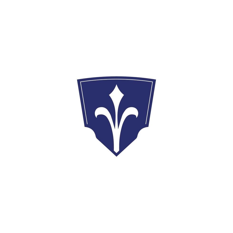 royal shield logo defense power icon symbol vector