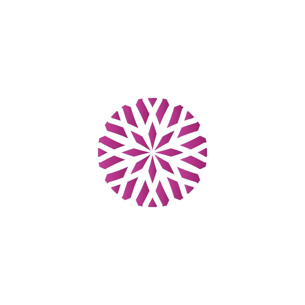 round simple icon logo for textile vector