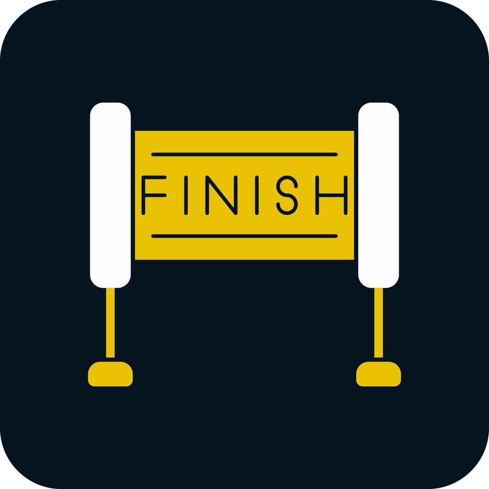 Finish Line Vector Icon Design