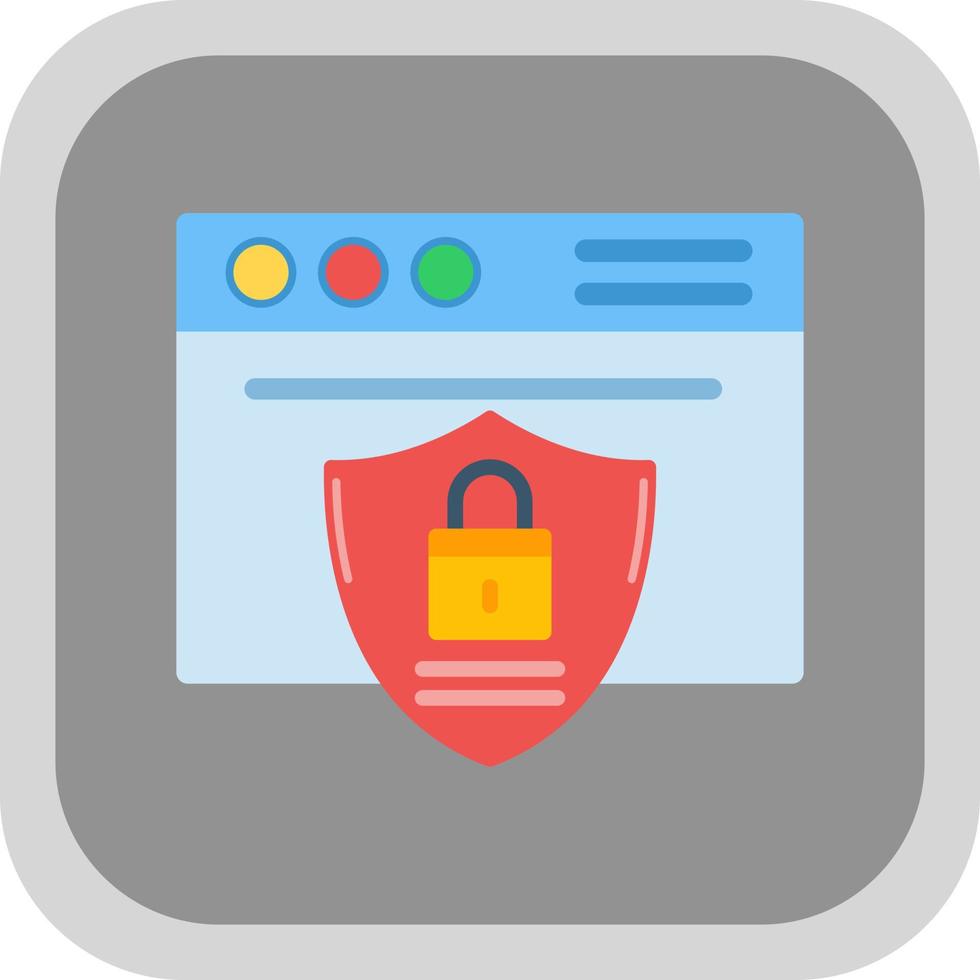 Website Security Vector Icon Design