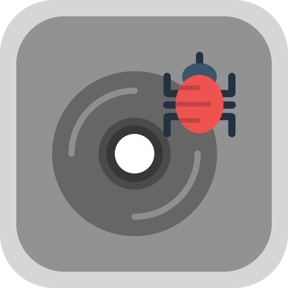 CD Virus Vector Icon Design