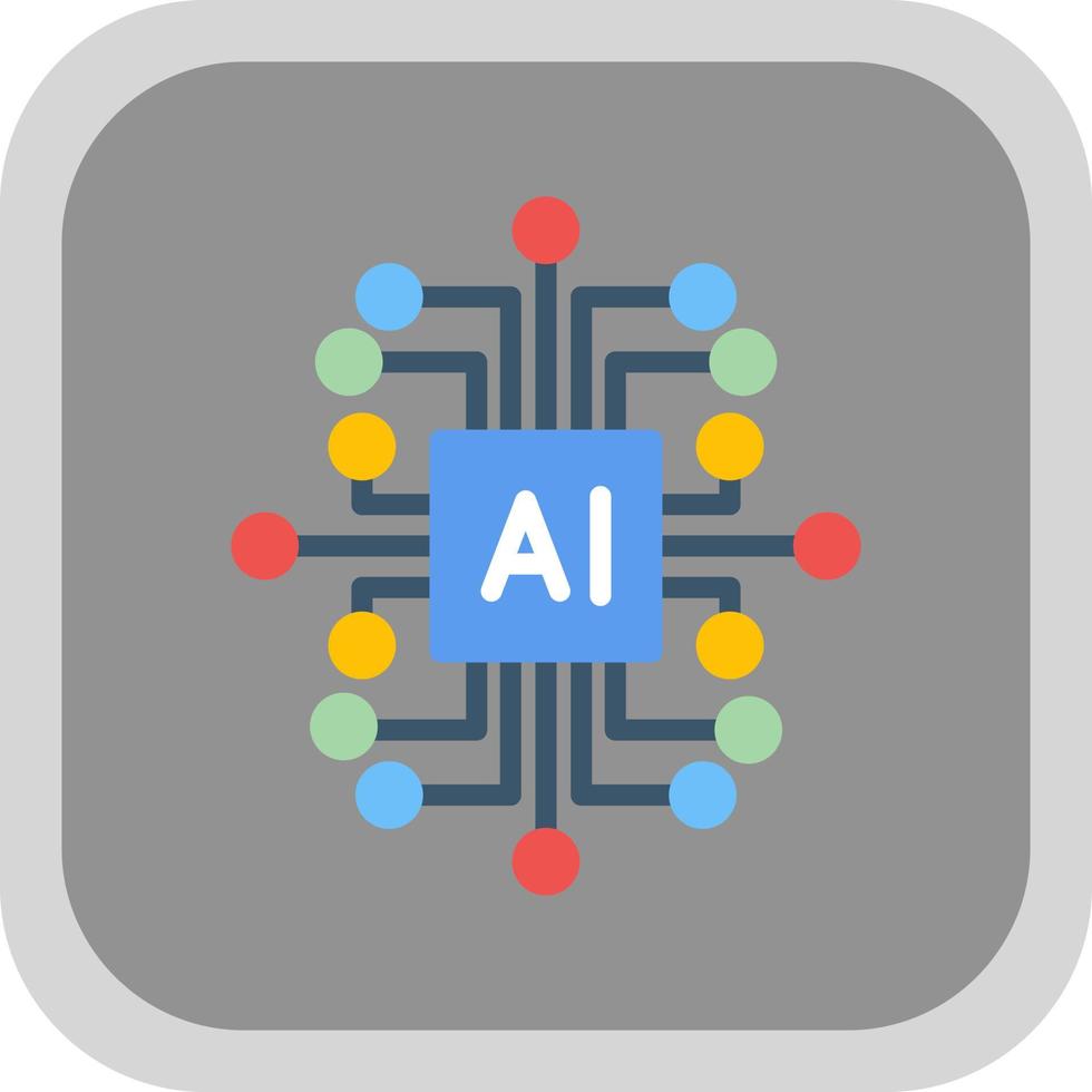 Artificial Intelligence Vector Icon Design